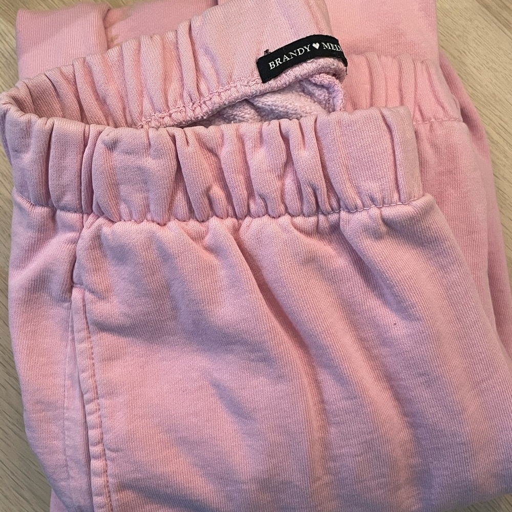 bubble gum pink brandy sweats